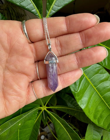 AMETHYST D.T. POINT PENDANT