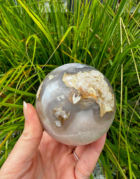 Flower Agate Sphere No.2