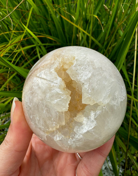 Flower Agate Sphere