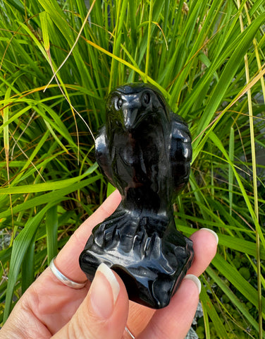 BLACK OBSIDIAN RAVEN