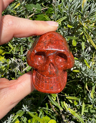 RED JASPER SKULL