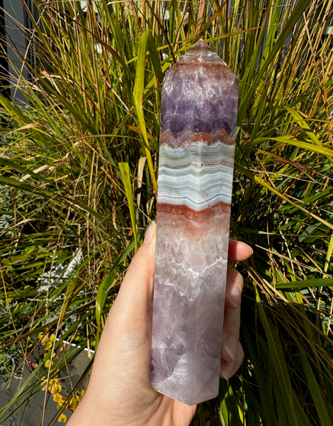 Amethyst Agate Polished Point No.2