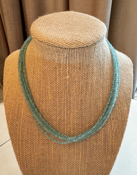 AMAZONITE BEADED NECKLACE