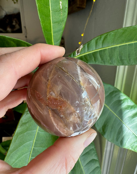 Peach Moonstone Sphere - Medium