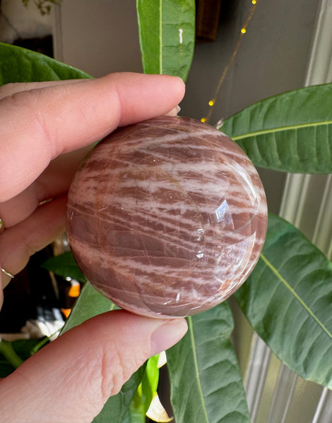 Peach Moonstone Sphere - Large