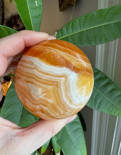 Orange Calcite Sphere