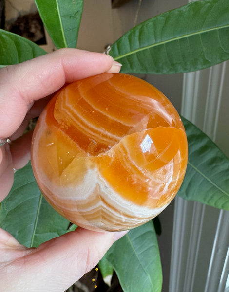 Orange Calcite Sphere