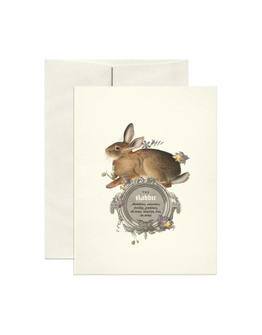 THE RABBIT SYMBOLISM GREETING CARD - OPEN SEA