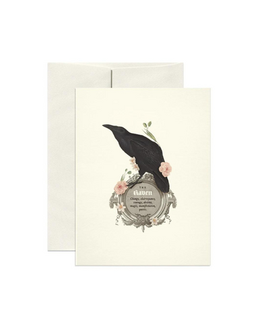 THE RAVEN SYMBOLISM GREETING CARD - OPEN SEA