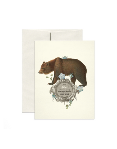 THE BEAR SYMBOLISM GREETING CARD - OPEN SEA