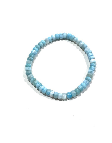 Larimar -  6mm Rhondelle