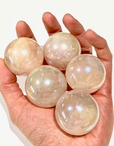 Rose Quartz Aura Spheres